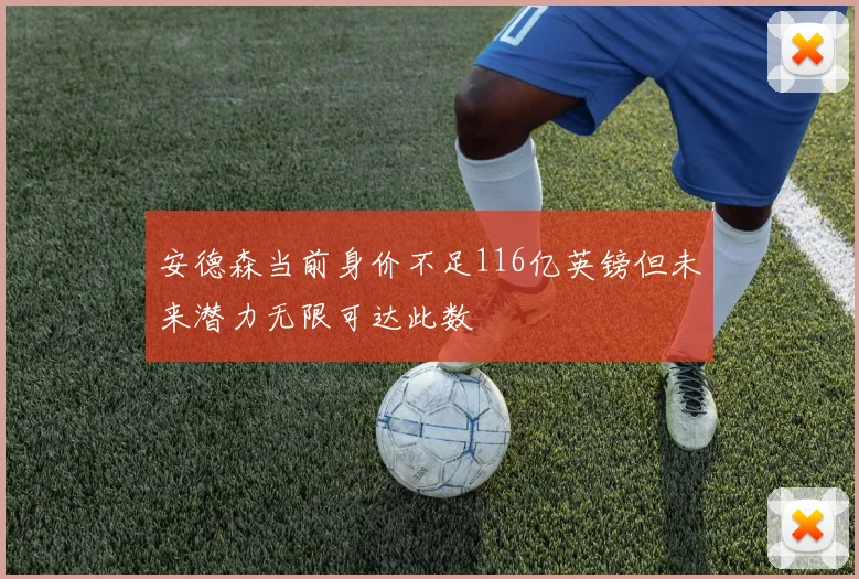 安德森当前身价不足116亿英镑但未来潜力无限可达此数